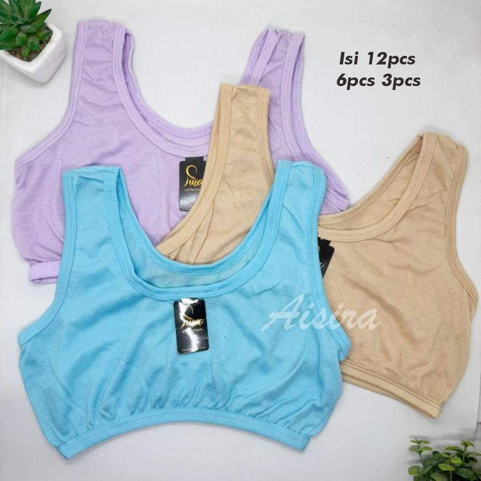 PREMIUM 12pcs 6pcs 3pcs Mniset Anak Remaja perempuan Usia 8 - 13 Tahun Bahan Adem Miniset Anak SD SM