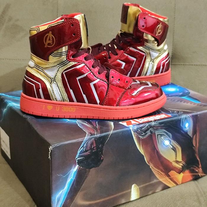 Sneakers Iron Man by Zjagger Studios Factory Custom AJ1 Limited Edition Super Rare BNIB