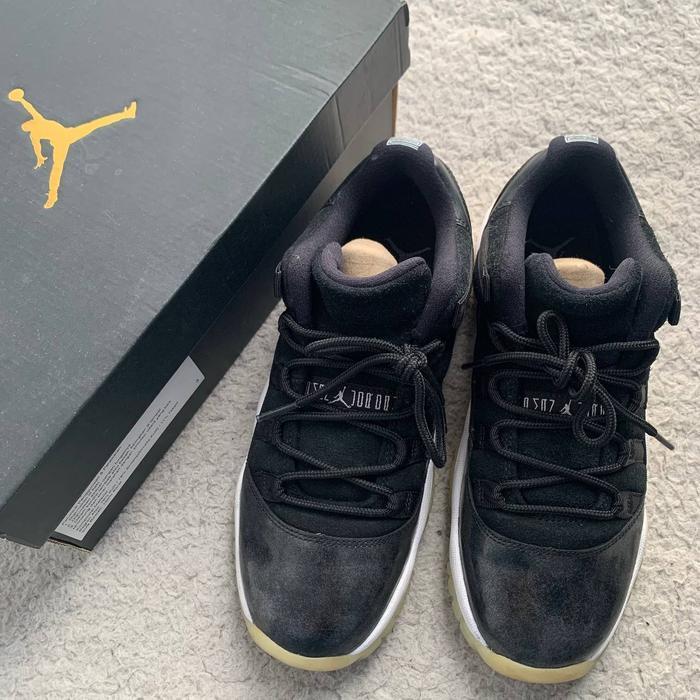 sale Preloved Sepatu Original Air Jordan 11 low Metallic Silver uk 38 Anak