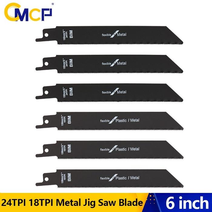 CMCP Jig Saw Blade 6 inch 24TPI/18TPI Carbide Reciprocating Saw Blade