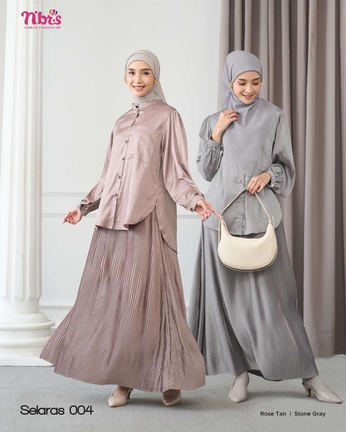 Nibras selaras 004 setelan rok dewasa S-L