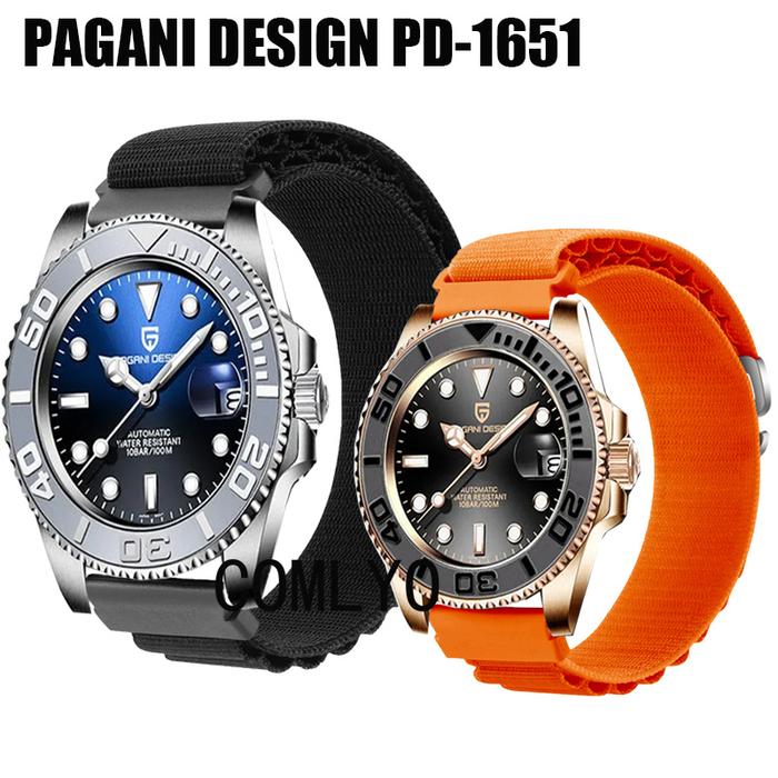 Band For PAGANI DESIGN PD-1651 Watch Strap women men Smartwatch Nylon Soft Bracelet Bands Belt