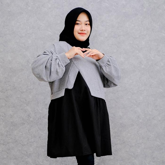 Nae Ella Lafreya Tunik Alana Fashion Muslim Wanita LFY Cantik Fit