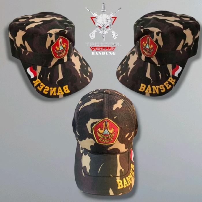 topi bdu taktikal logo banser full bordir