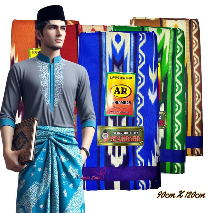 Sarung Samarinda Pria Dewasa Box-Kain Sarung Santri Motif 210 Katun Sugar Samarinda