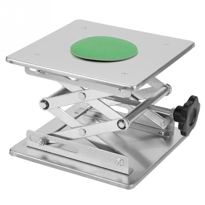 Stainless Steel Laboratorium Mengangkat Platform Berdiri Gunting Rak