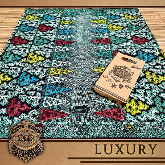 Sarung REE COLLECTION dewasa JU2 monokrom hijau army toska sogan gebyar batik sarung santri pondok h