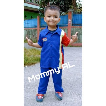 Baju Indomaret anak 1--10 Tahun/Baju indomaret anak/baju indomaret bayi/baju indomaret anak perempua