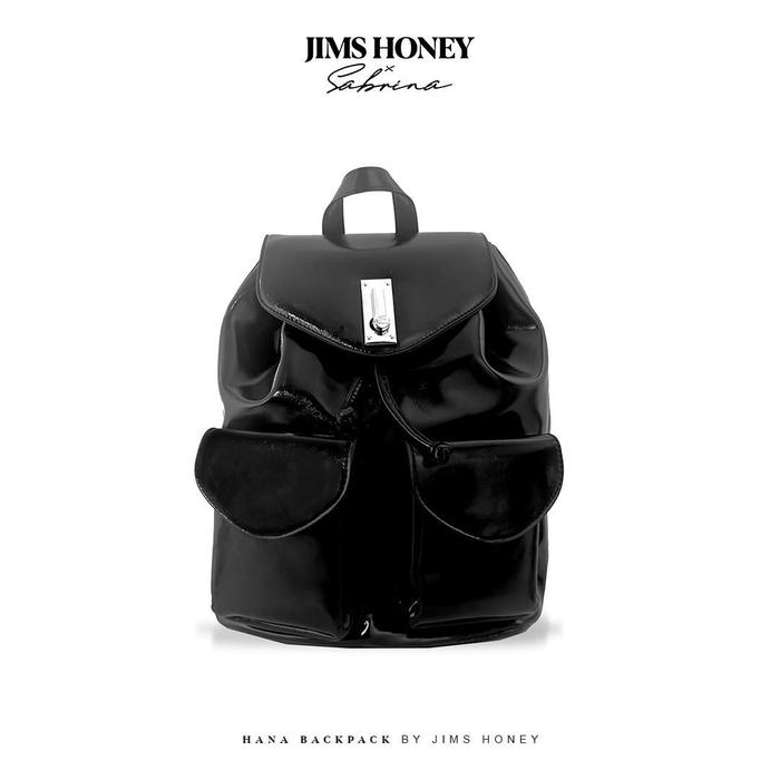 Jims Honey Hana Backpack Kolaborasi dengan Sabrina Tas Ransel Hitam Eksklusif dari Jims Honey