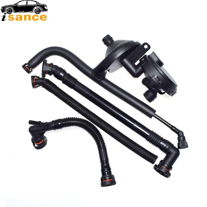 PCV Crankcase Vent Valve + Breather Hose Kit For BMW 3/ 5/ 7 Series