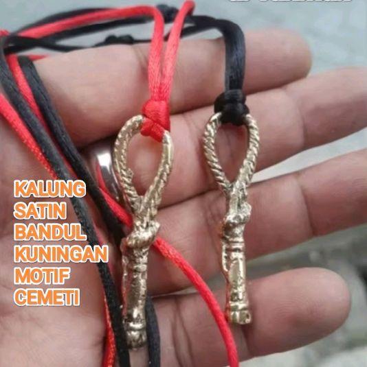 KALUNG SATIN BANDUL KUNINGAN MOTIF CEMETI