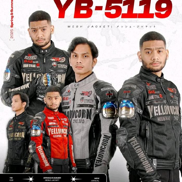 JACKET YELLOWCORN YB-5119 TITANIUM // YB-5119 JACKET TITANIUM YELLOWCORN / BLACK - IVORY / BLACK - G