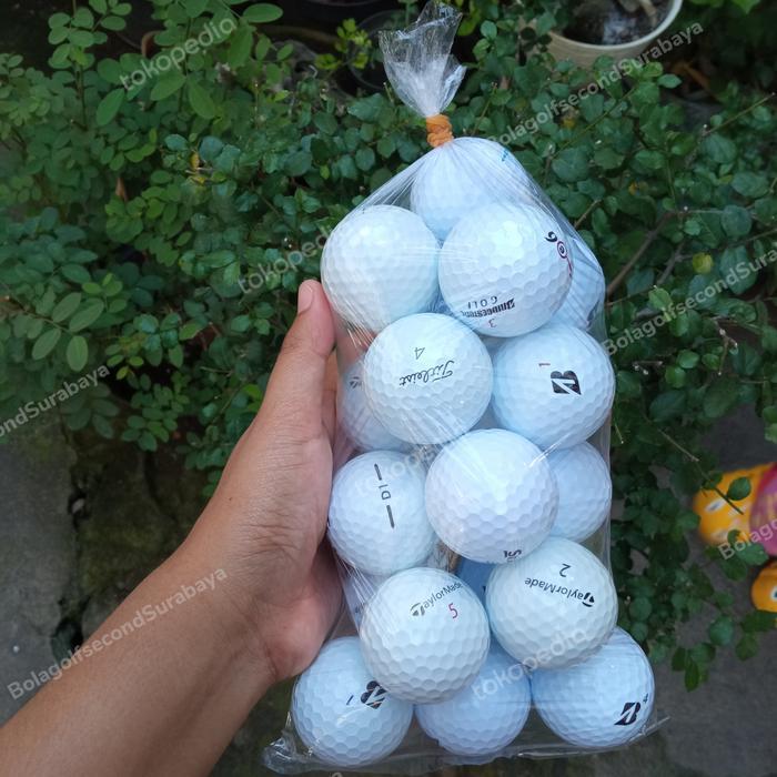 PREMIUM Bola Golf Second Merek Campur Grade A Paket (isi 20pcs)