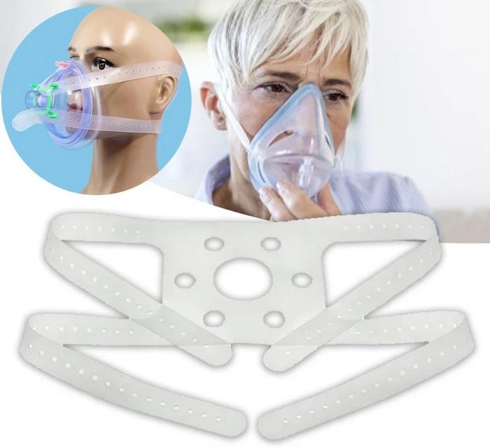 Strap Kepala Silikon untuk Masker Wajah Medis Dapat Disesuaikan Tali Pengikat Masker Anestesi Reusab