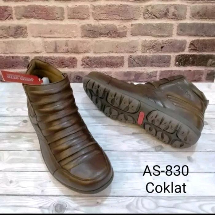 as 830 sepatu boots kulit pria justin otto original