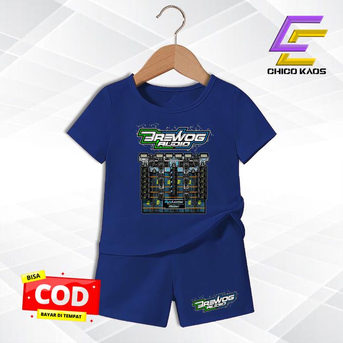 Baju Setelan Brewog Audio Anak Laki Laki - Kaos Distr* Karakter Brewog Audio Keren