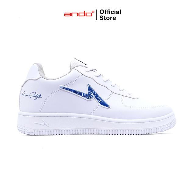 Ando Official Sepatu Sneakers Curtiz Duo Pria Dewasa - Putih/Biru