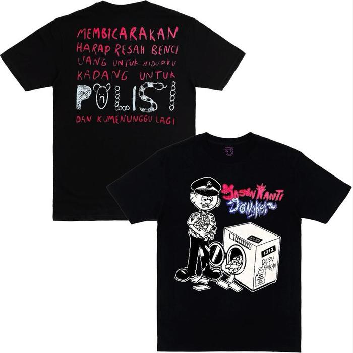[24S Katun 100%Cotton] Ts Jason Ranti X Dongker - Aku Bosan new merch + stiker Kaos Pria Distro band