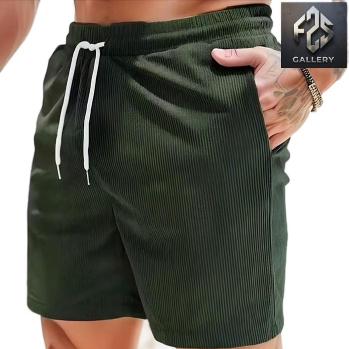 Celana Corduroy Shorts Surfing Pendek Pria Wanita Dewasa Distro Nyaman Casual Santai Karet Boxer Ca