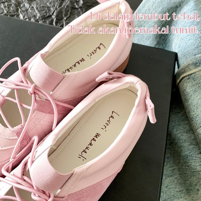 Sepatu Kasual Latihan Moral Datar Balet Untuk Wanita 2025 Sepatu Mary Jane Ringan Sol Tebal Super Le