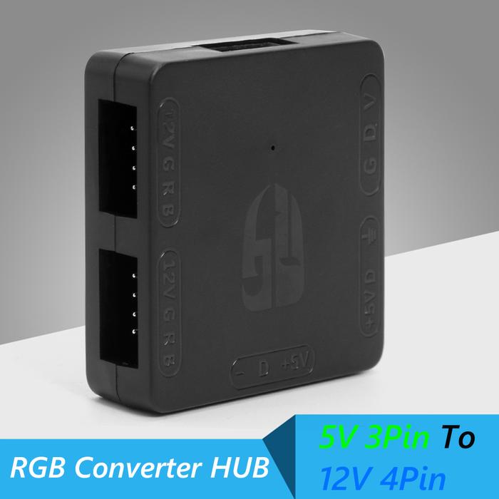 RGB Converter 5V 3Pin ARGB Light to 12V 4Pin RGB Light Transfer Fan