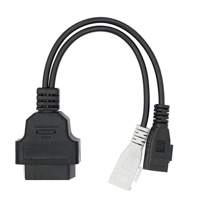 OBD II OBD2 Cable 2 x 2Pin to OBD2 16Pin Female Connector Cable