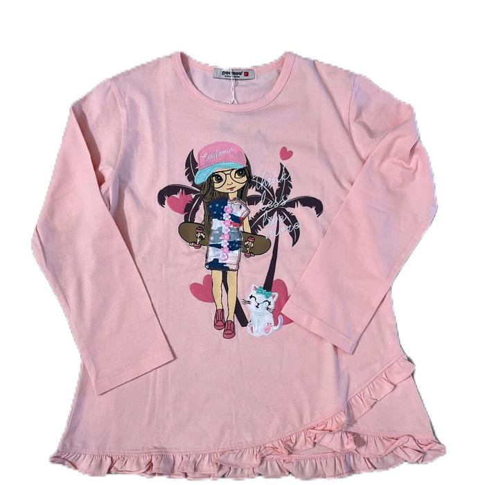 Kaos Louisa Lengan Panjang Anak Perempuan
