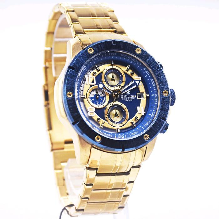 jam tangan pria jonas jasmin original JJ5371L Tanggal dan Crono aktif