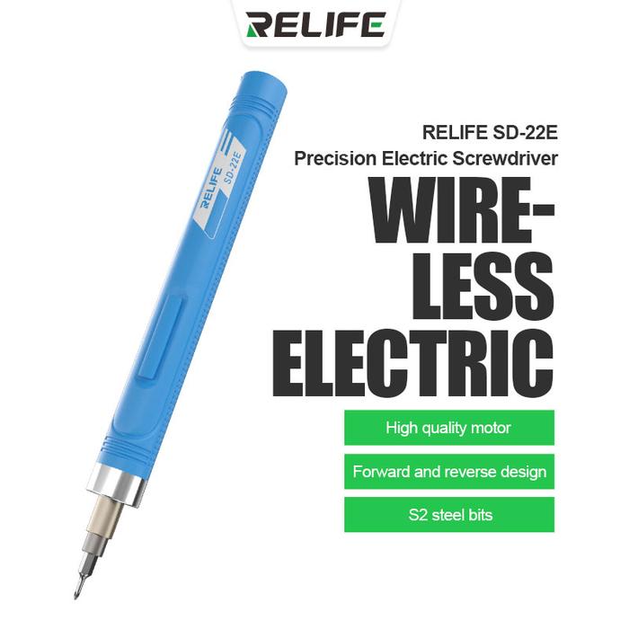 RELIFE SD-22E Wireless Precision Electric Screwdriver 10pcs S2 Alloy