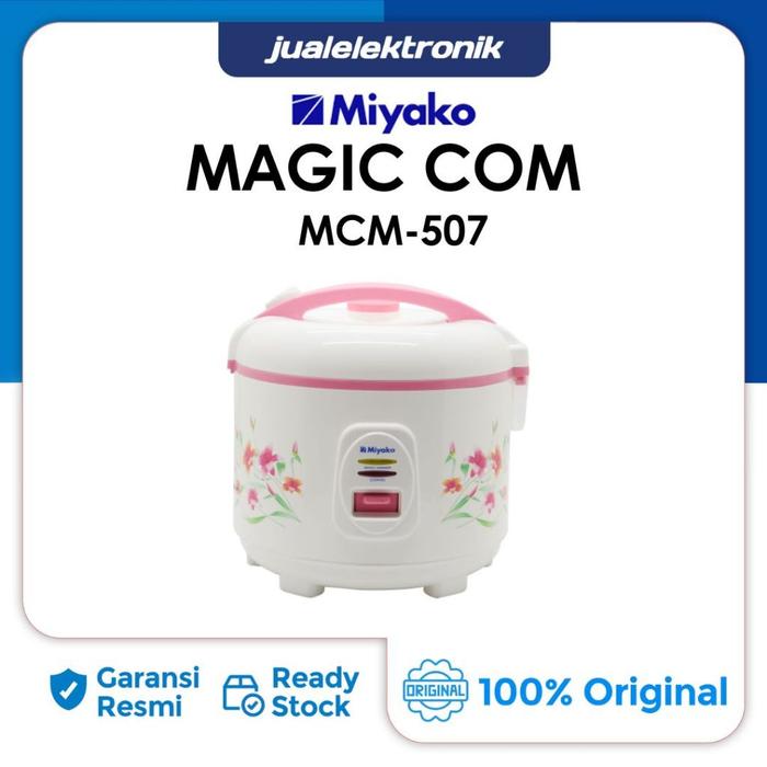 Miyako Magic Com 1.8 Liter 3in1 395 Watt - MCM507 Rice Cooker | Murah | Food Grade | Garansi