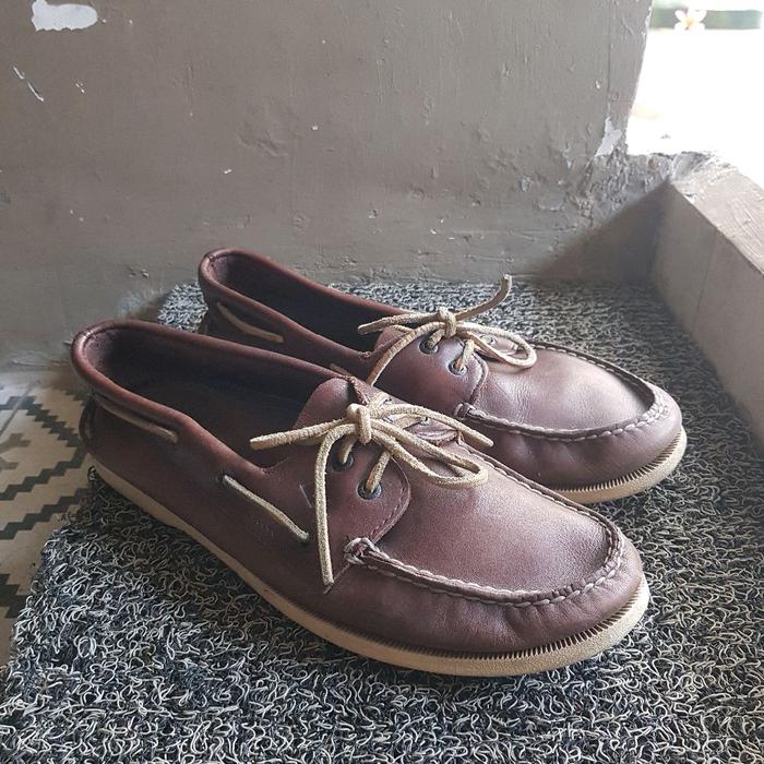 Sepatu Kulit Sperry Original Shoes Pria Sneakers Kasual Casual