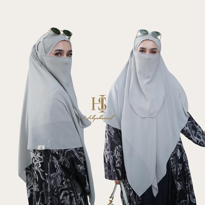 French Square Aulia Khiban Bandana Segiempat Hijab Syari 145x145 cm Ceruty Babydoll Premium - Free C