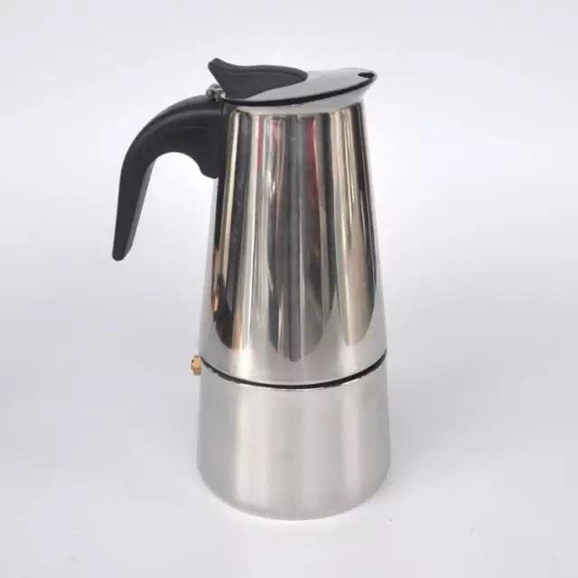 MOKA POT MODEL BARU 200ML 3-4 CUP MOKA POT INDUKSI STOVETOP VILTER 200