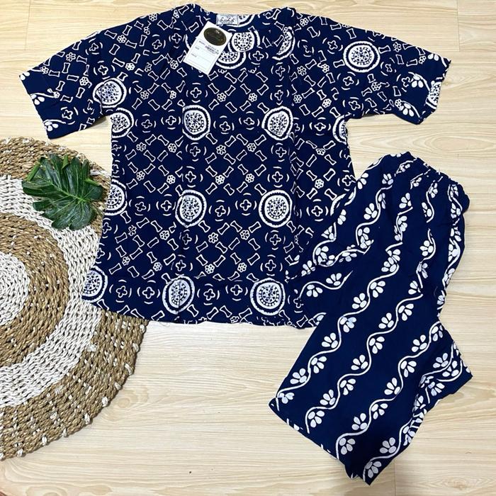 CP Batik Luza Dws tgn pendek - Set Celana Panjang Wanita - Nyaman