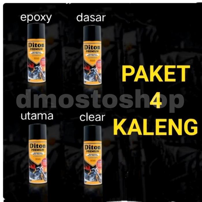 LINK 1. 4 kaleng PAKETAN diton premium epoxy warna dasar warna utama finishing paket komplit 4 kalen