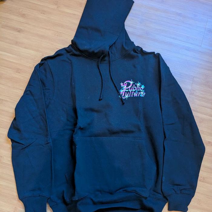 Sweater Hoodie Public Culture Size L Unisex Hitam Tebal