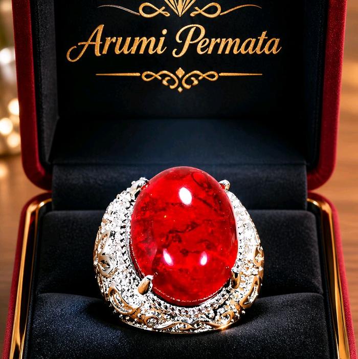CINCIN BATU AKIK MERAH SIEM PECAH SERIBU