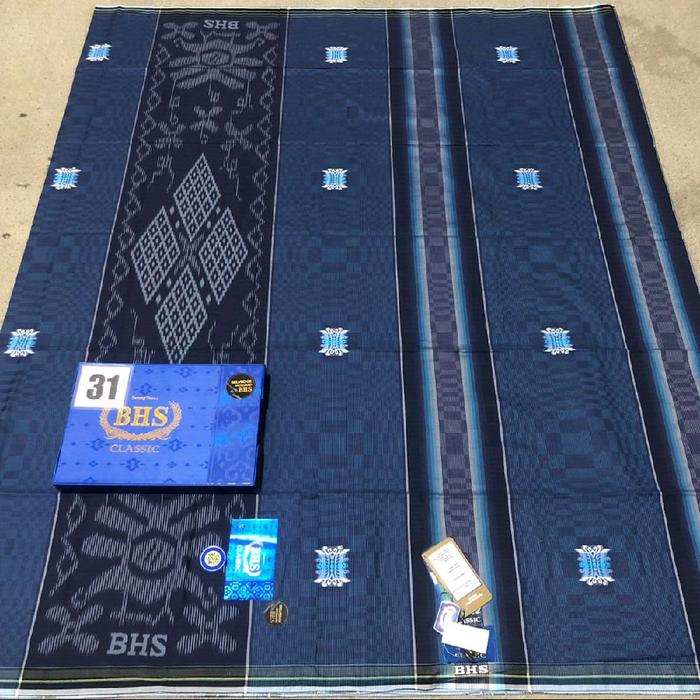 BHS Classic Kain Batik 31 Motif Elegan Detail Biru Supply Raya Royal Gold Sarung Santri Jokowi Jadul
