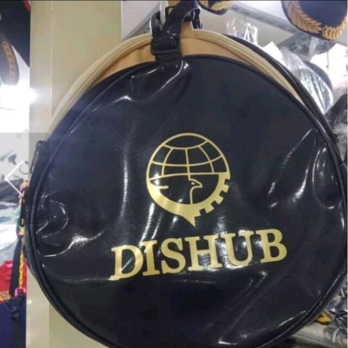 sarung topi pet/ tas topi pet logo dishub