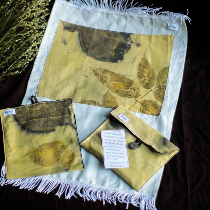 JATIKU ECOPRINT SAJADAH TRAVELLING KAIN LINEN, KATUN DAN SUTRA ALAT IBADAH Muslim
