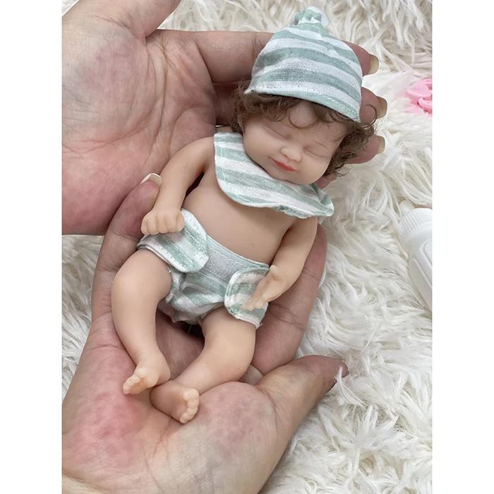 6Inch Reborn Baby Full Body Silicone  April/ Hayley/ Twin A/Lucas Dolls Reborn Doll Very Soft to Tou
