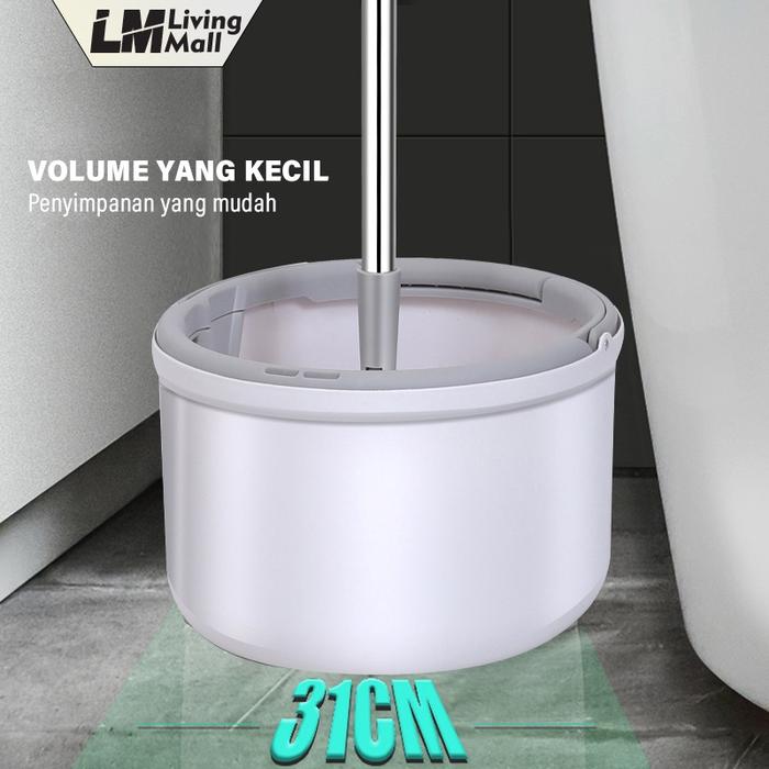 Living Mall Alat Pel Lantai Ultra Mop Pembersih Lantai Pel Putar Spin Mop Otomatis Pel D23/D31