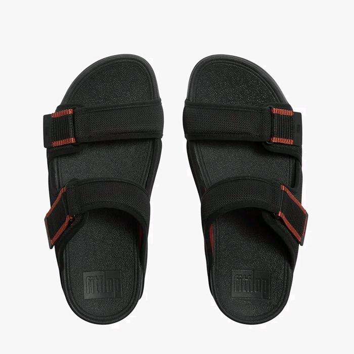 Fitflop Gogh Moc Mens Adj. Water-Resistant Mesh Men's Slides Original