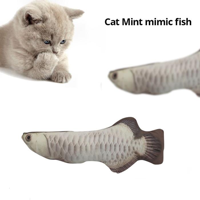 Cat Toy Simulation Fish Toy Pet Plush Cat Mint Fish Kitten Simulated