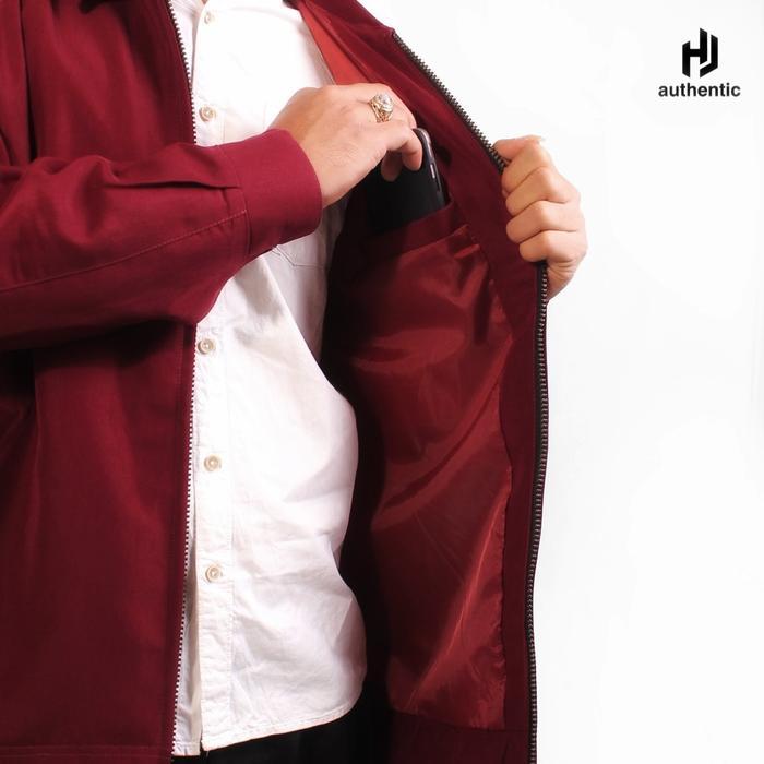 Terbaru Jasket Pria Cotton Premium Maroon Jaket Boss Formal Semi Jas Kantor