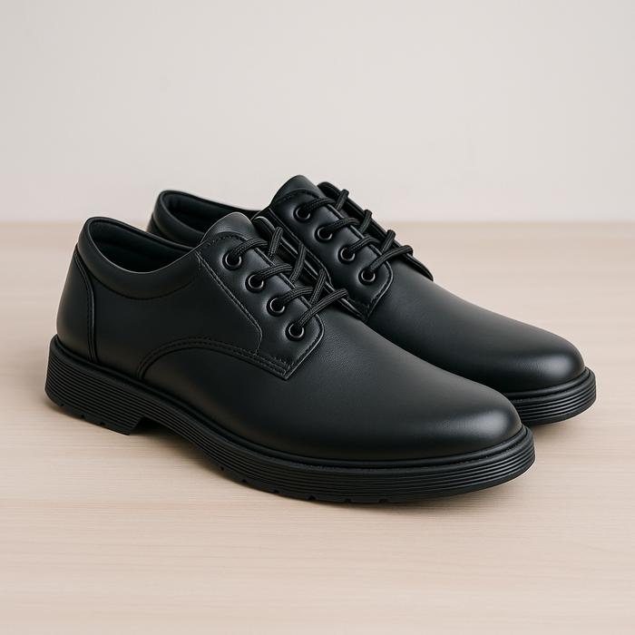 Sepatu Pantofel Hitam Kerja Pantofel V-DOC Many Hole Oxford Pria Hitam Formal Casual Original Trendy