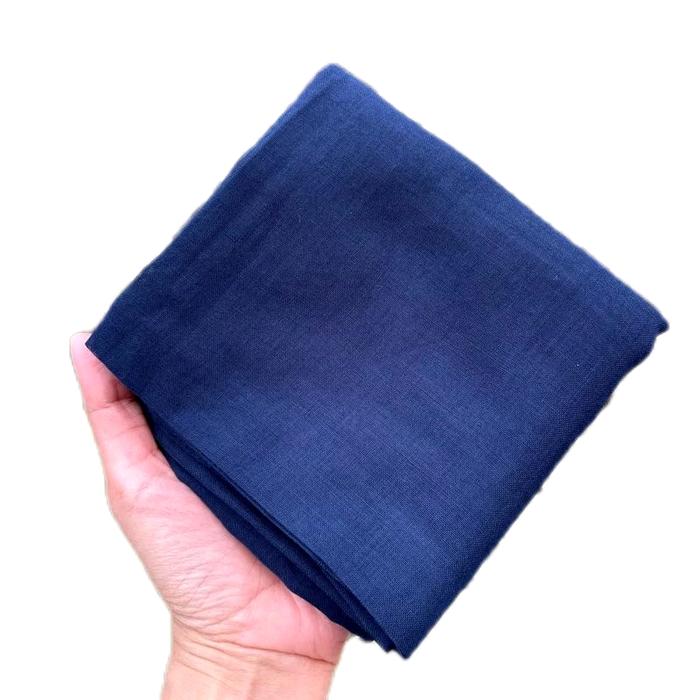Hijab Paris jadul Varisha Hijab Segiempat Paris Jadul biru dongker paris jadul biru navy hijab paris