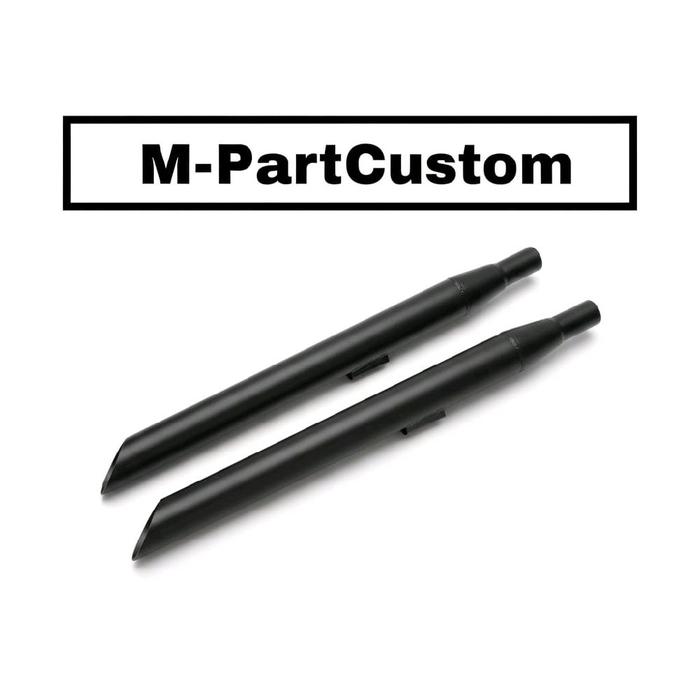 GM Knalpot Bambu Runcing MOTOR CUSTOM Bahan Tebal Berkualitas Cat Anti Gores Bukan Kaleng Cocok untu