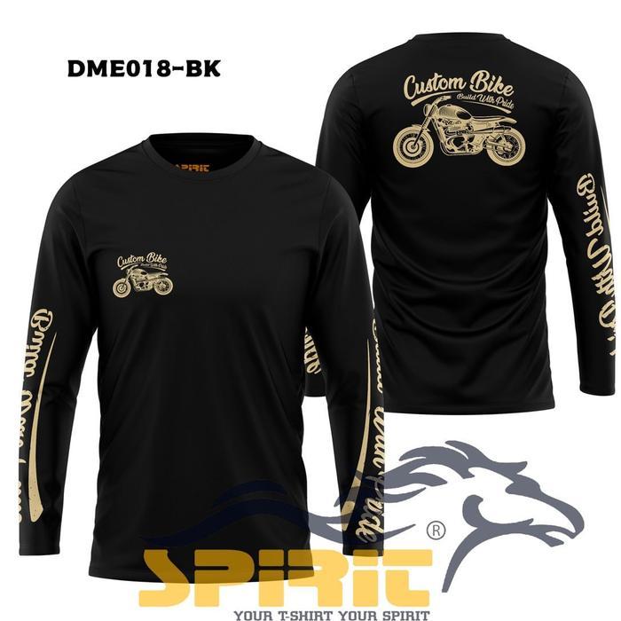 promo kaos motor pria custom bike caferacer bikers lengan panjang baju motor custom katun 24s premiu