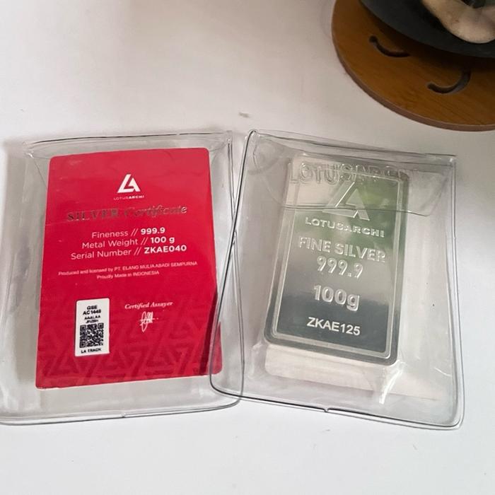 Perak Lotus Archi 50 gram dan 100 gram